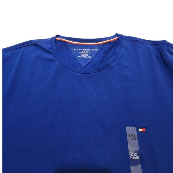 Men's Tommy Hilfiger Slim Fit T-Shirt Short-Sleeve Blue 2XL - Picture 7 of 8